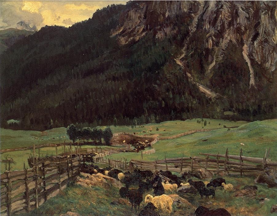 Sheepfold in the Tirol by John Singer Sargent