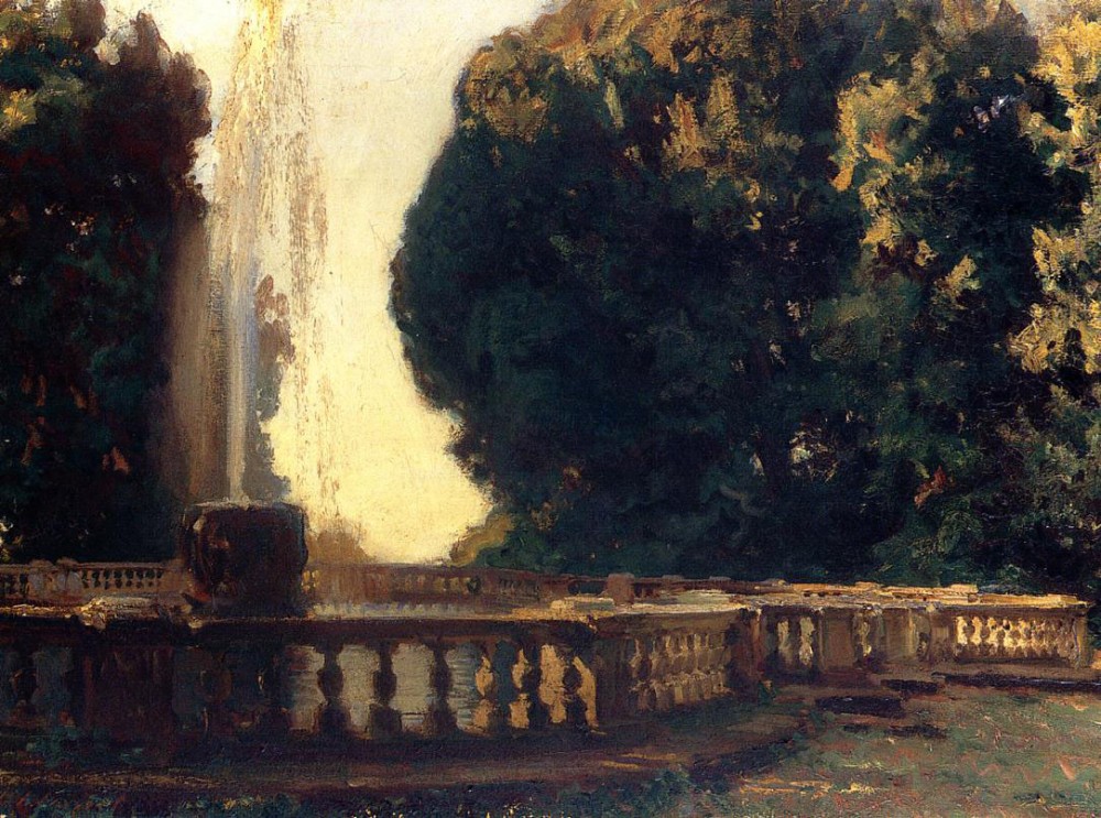 Villa Torlonia Fountain by John Singer Sargent