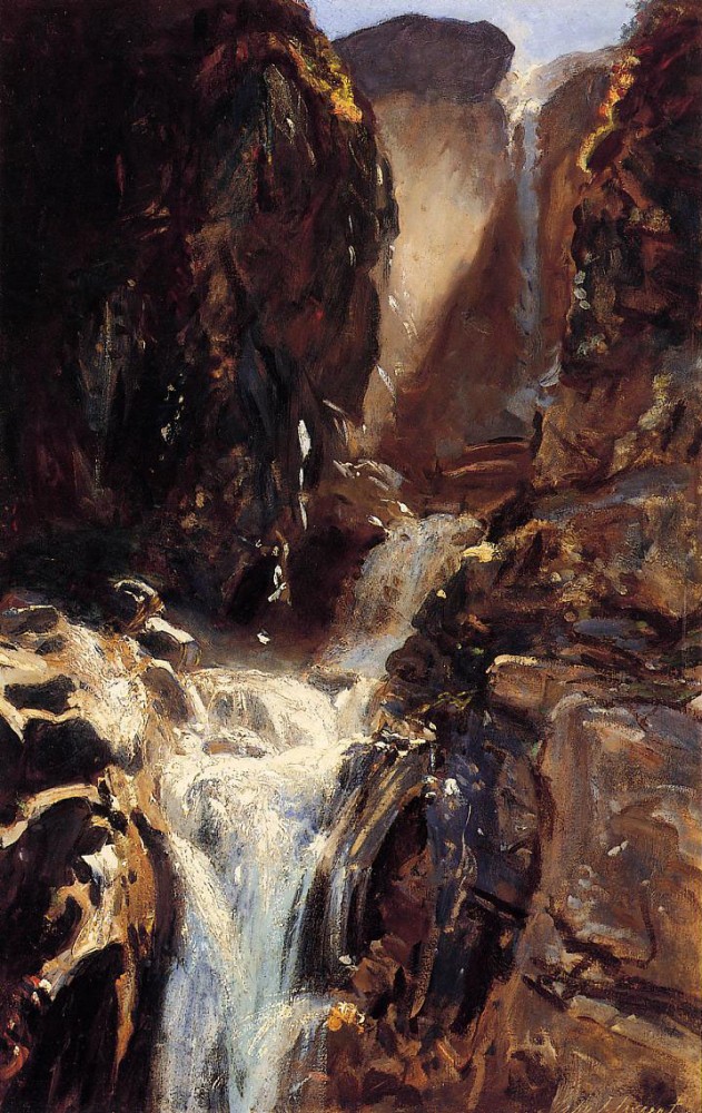 A Waterfall by John Singer Sargent