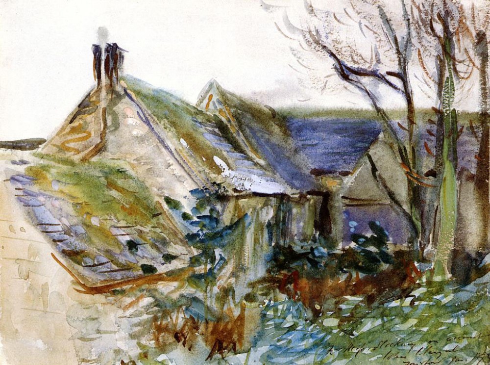 Cottage at Fairford Gloucestershire by John Singer Sargent