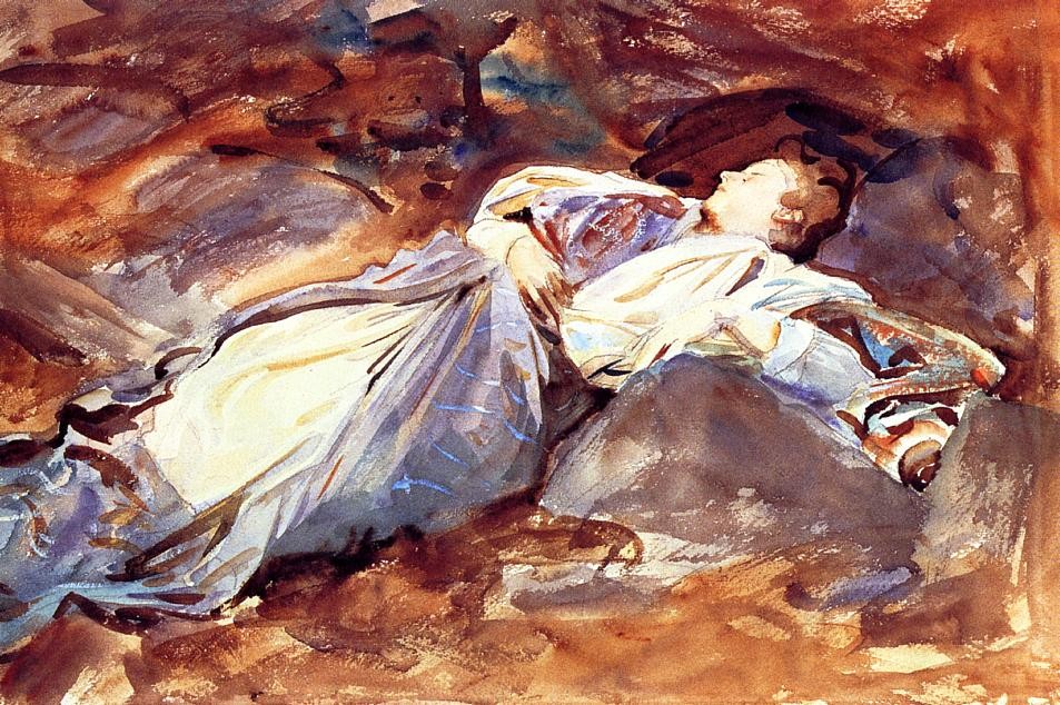 Violet Sleeping by John Singer Sargent