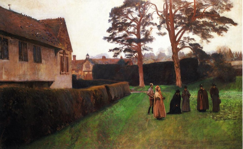 A Game of Bowls, Ightham Mote, Kent by John Singer Sargent