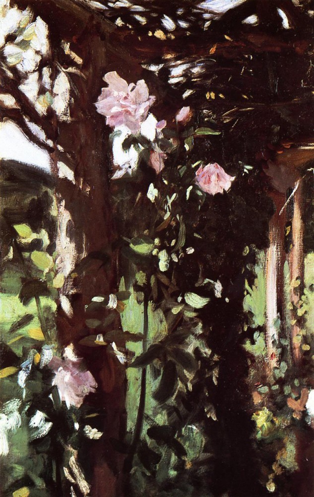 A Rose Trellis (Roses at Oxfordshire) by John Singer Sargent