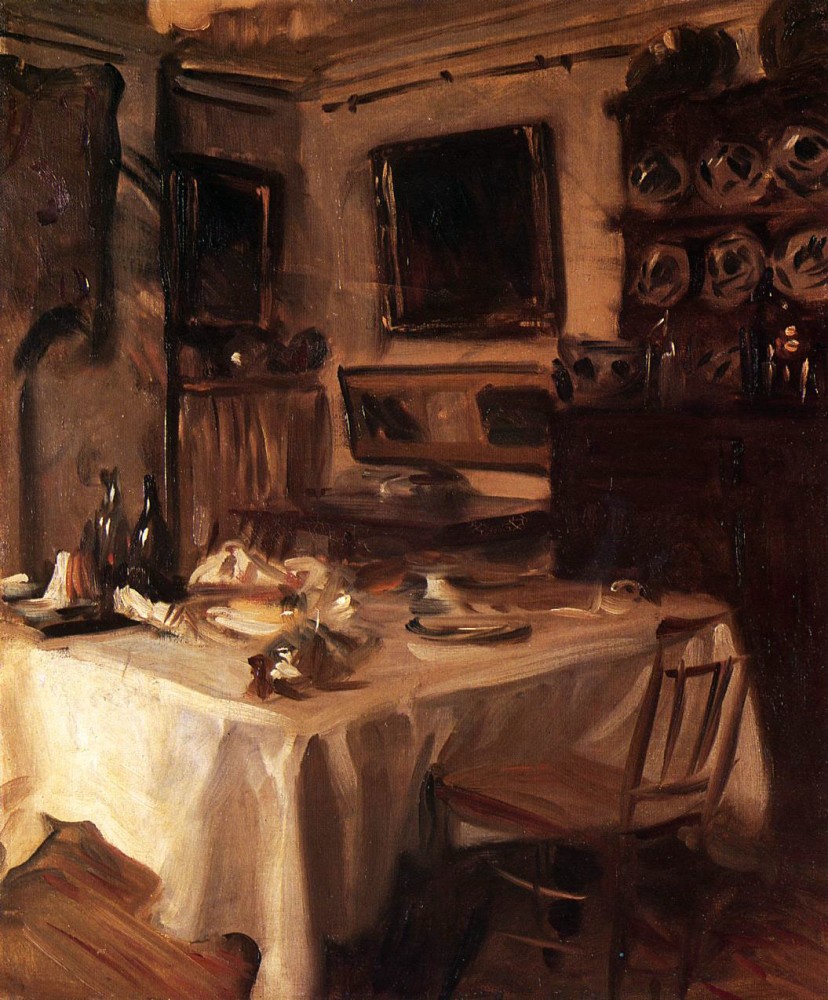 My Dining Room by John Singer Sargent