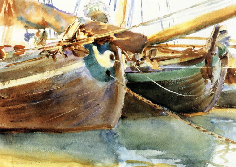 Boats Venice by John Singer Sargent