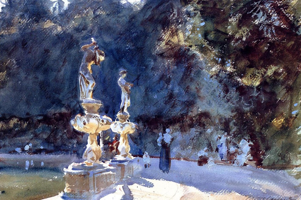Florence Fountain Boboli Garden by John Singer Sargent
