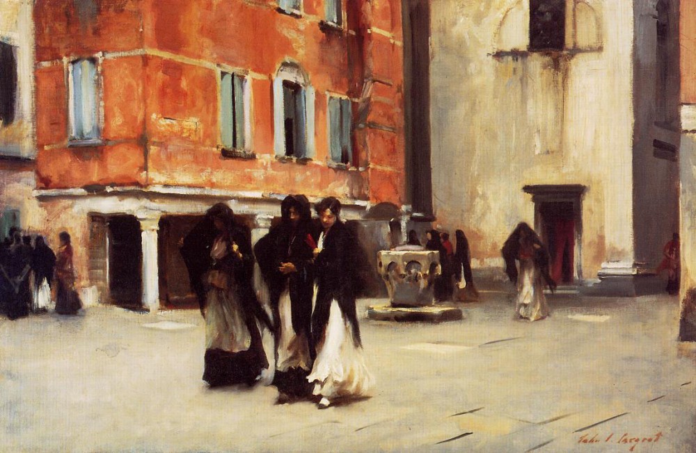 Leaving Church Campo San Canciano Venice by John Singer Sargent
