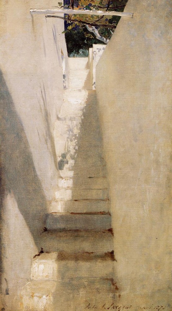 Staircase in Capri by John Singer Sargent