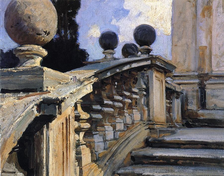 The Steps of the Church of S. S. Domenico e Siste in Rome by John Singer Sargent