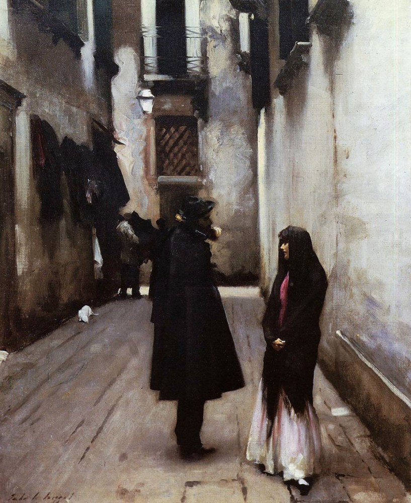 Venetian Street by John Singer Sargent