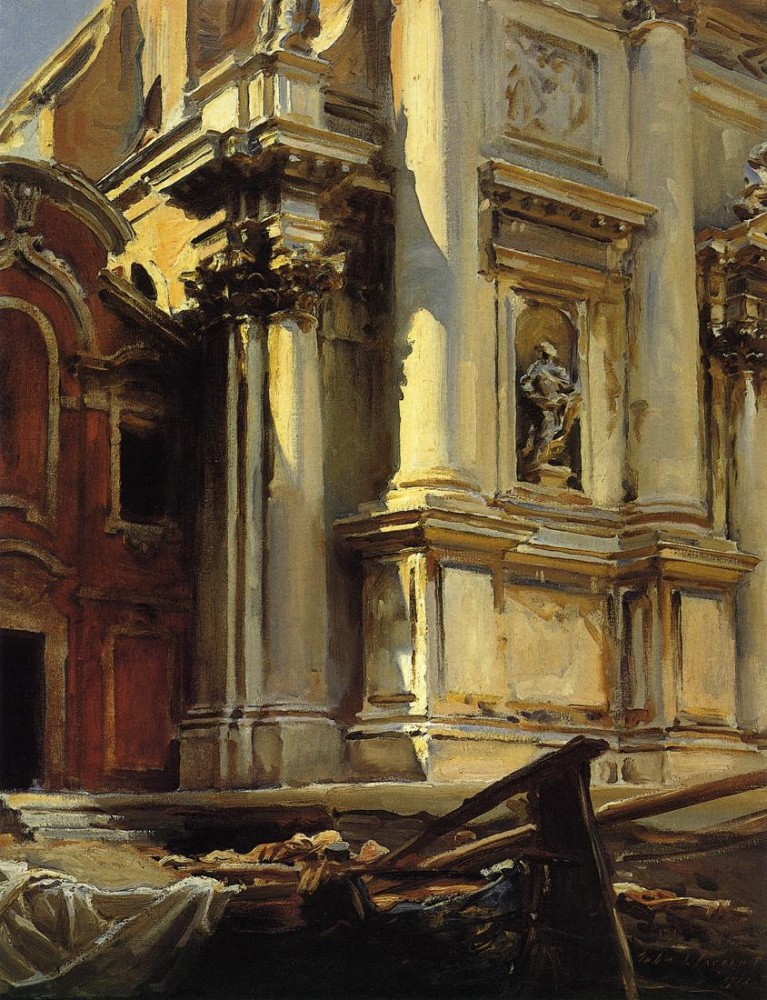 Corner of the Church of St. Stae Venice by John Singer Sargent