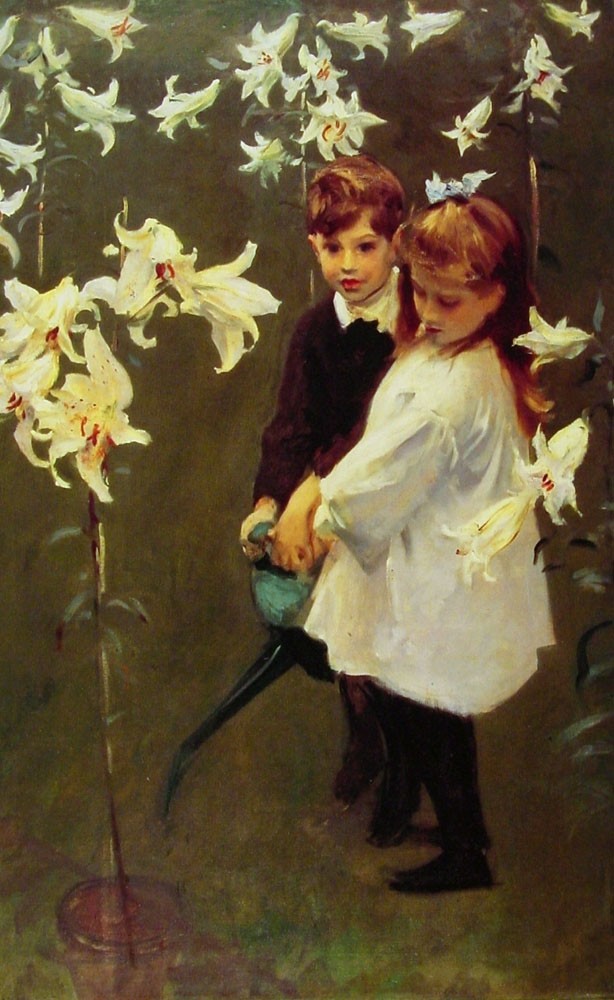 Garden-Study of the Vickers Children by John Singer Sargent