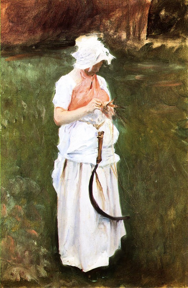 Girl with a Sickle by John Singer Sargent
