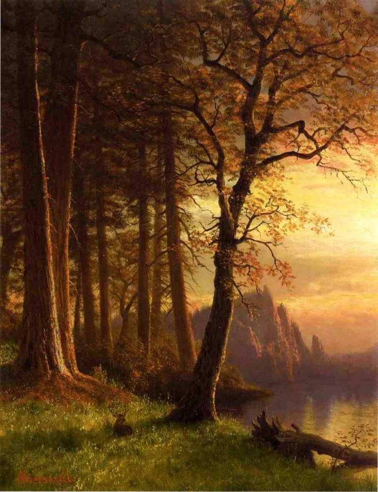 Sunset in California by Albert Bierstadt