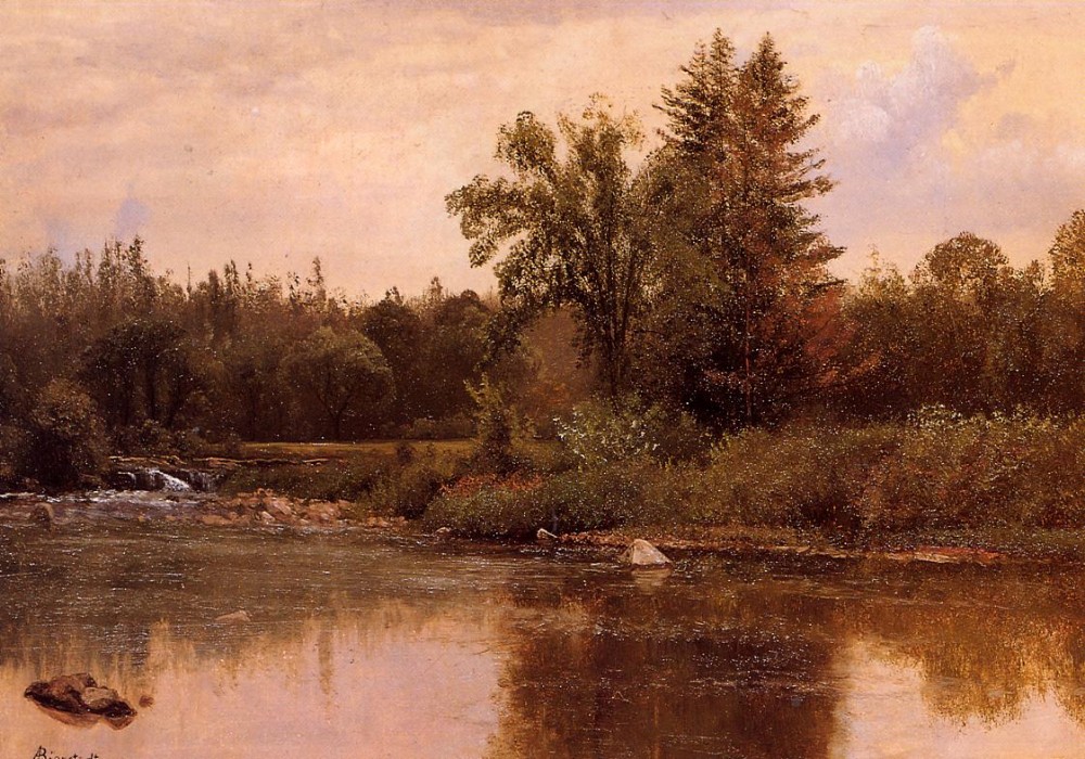 Landscape New Hampshire by Albert Bierstadt