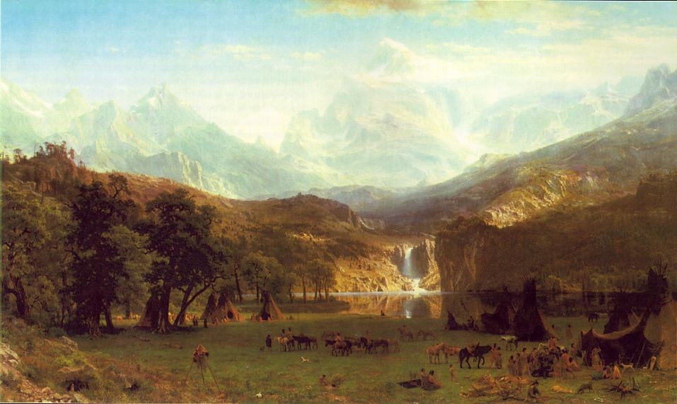 the rocky mountains by Albert Bierstadt