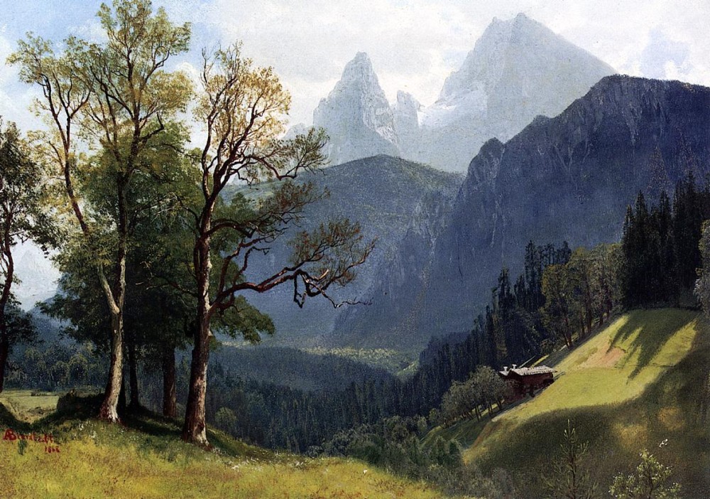 Tyrolean Lansscape by Albert Bierstadt