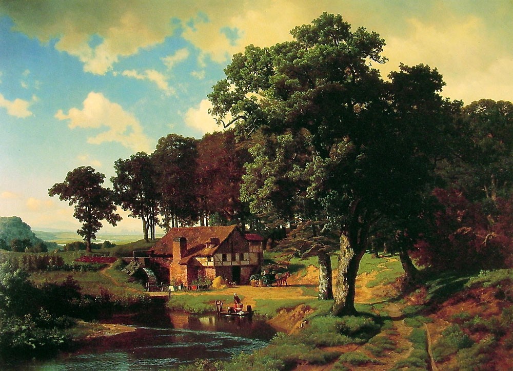 A Rustic Mill by Albert Bierstadt