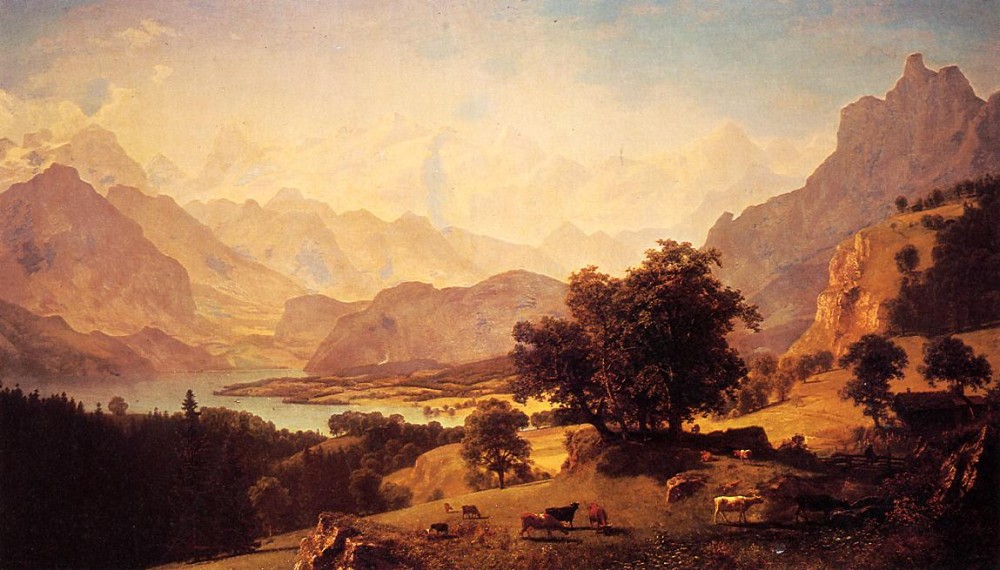 Alps as Seen Near Kusmach by Albert Bierstadt