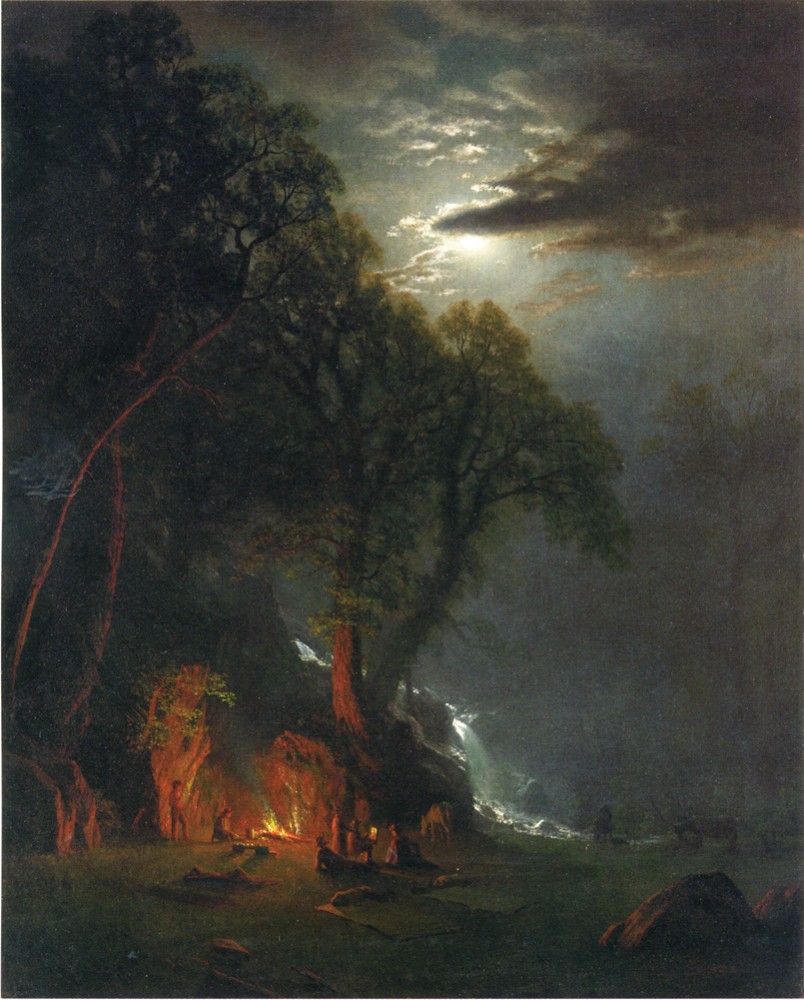 Campfire Site Yosemite by Albert Bierstadt