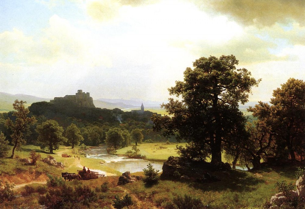 Day-s Beginning by Albert Bierstadt