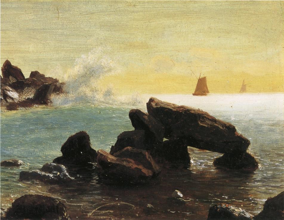 Farralon Islands California by Albert Bierstadt