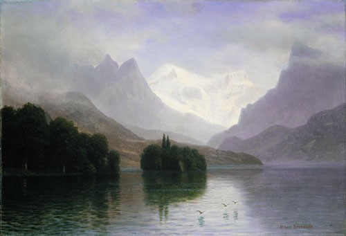 Mountain Scene by Albert Bierstadt