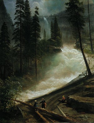 Nevada Falls Yosemite by Albert Bierstadt