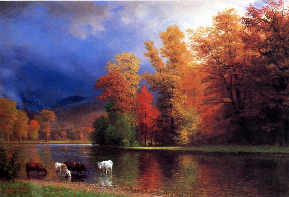 On The Saco by Albert Bierstadt