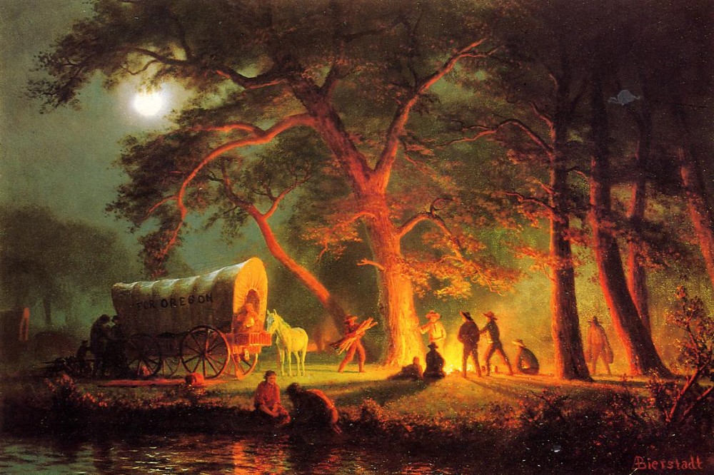 Oregon Trail by Albert Bierstadt