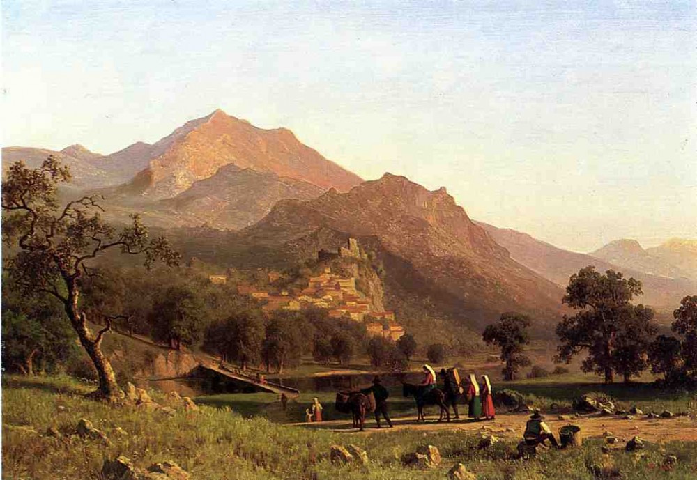 Rocca de Secca by Albert Bierstadt