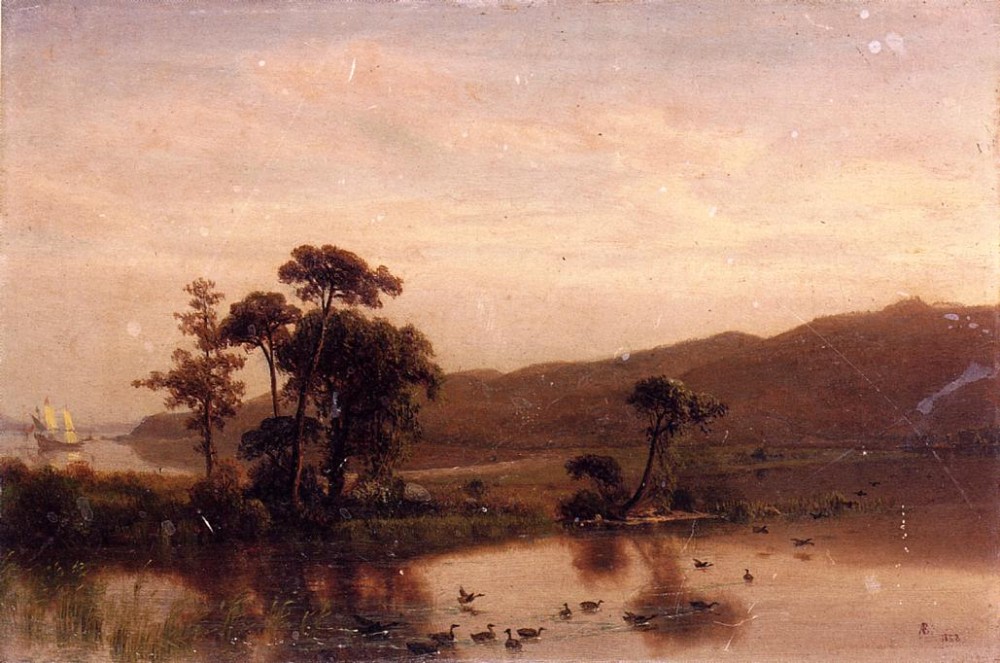 Study for Gosnold at Cuttyhunk by Albert Bierstadt