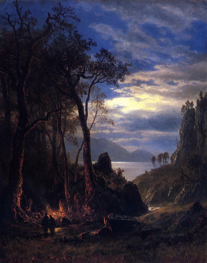 The Campfire by Albert Bierstadt