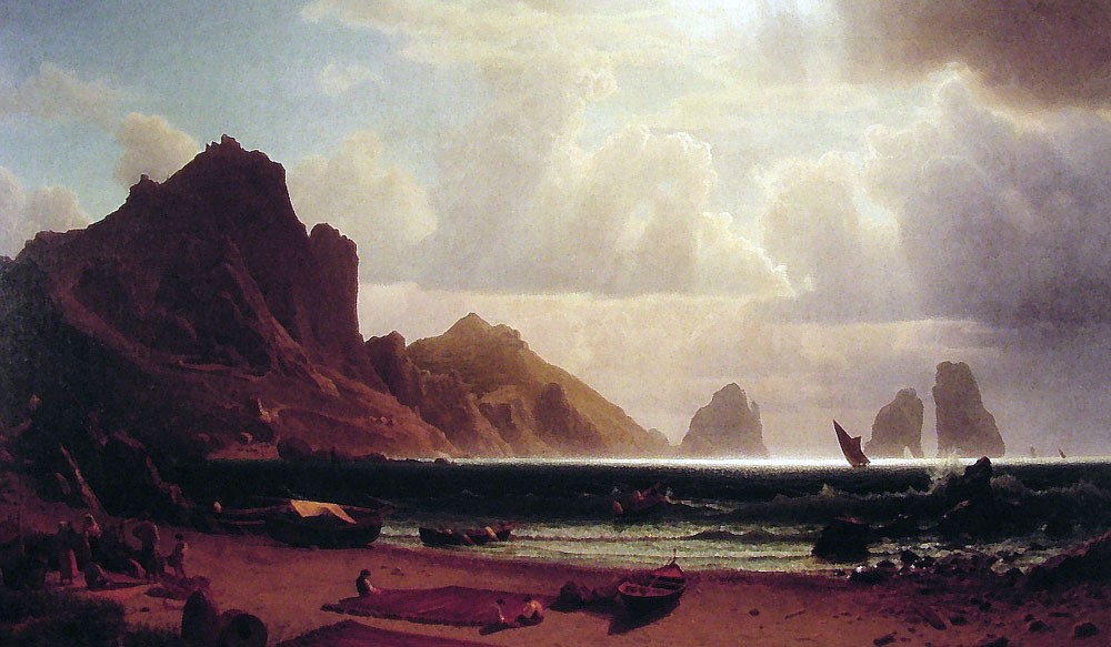 The Marina Piccola by Albert Bierstadt