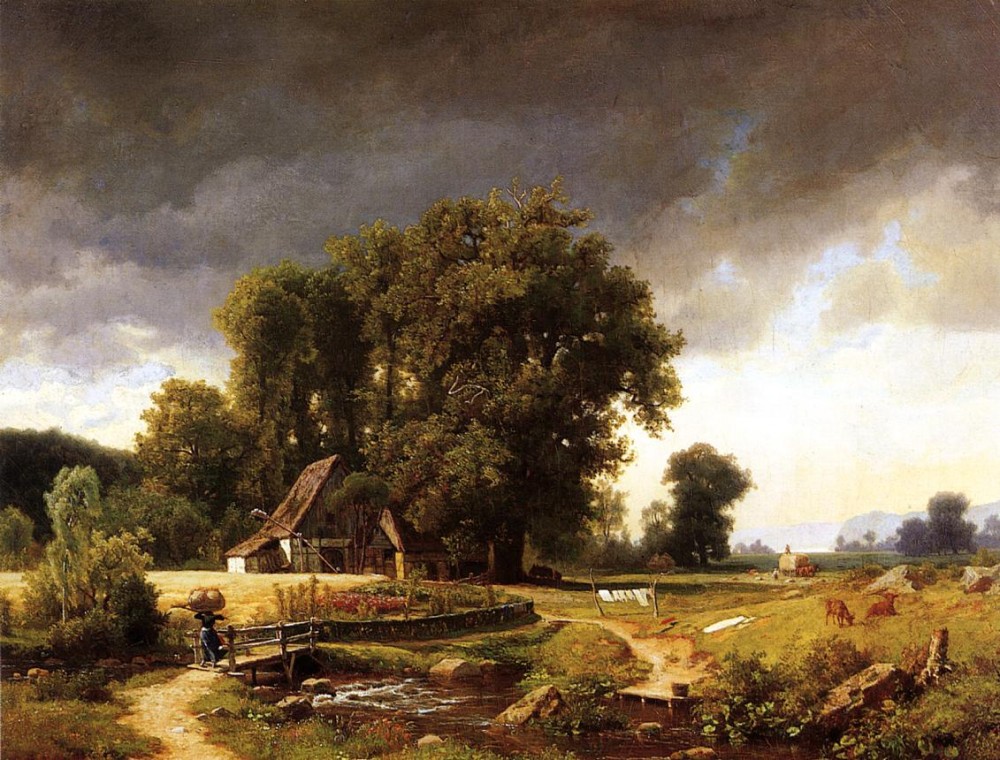 Westphalian Landscape by Albert Bierstadt