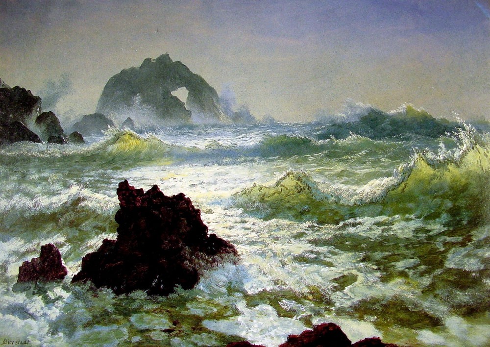 Seal Rock California by Albert Bierstadt