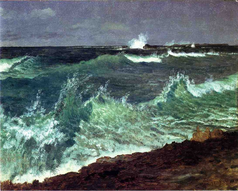 Seascape by Albert Bierstadt