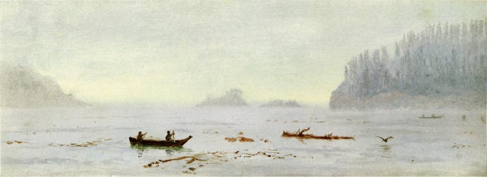 Indian Fisherman by Albert Bierstadt