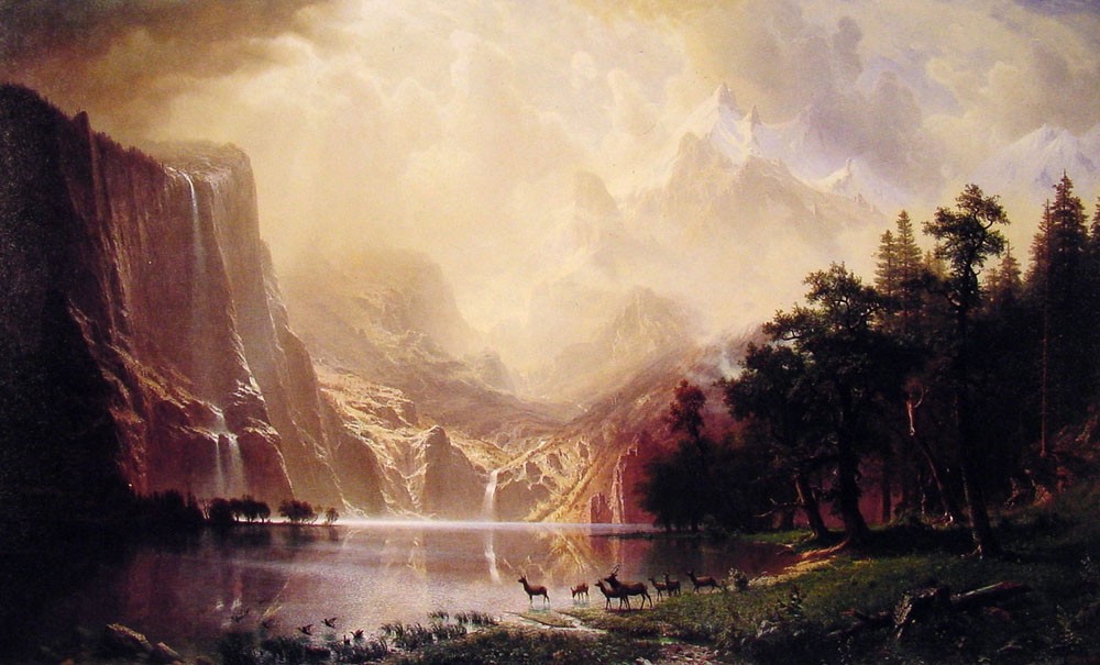 Among The Sierra Nevada Mountains by Albert Bierstadt