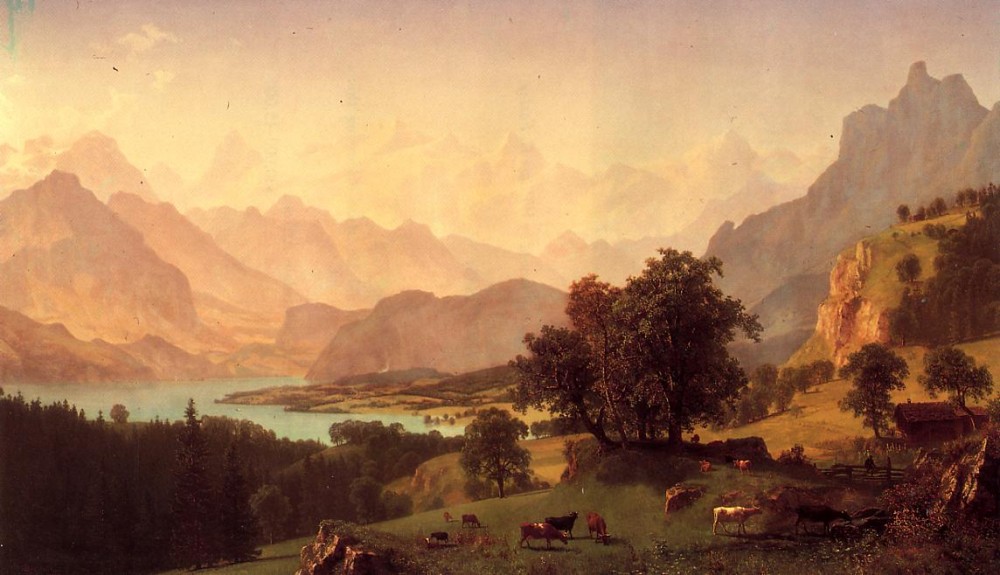 Bernese Alps by Albert Bierstadt
