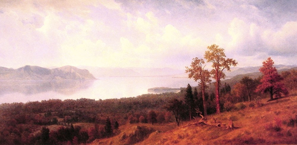 View of the Hudson by Albert Bierstadt