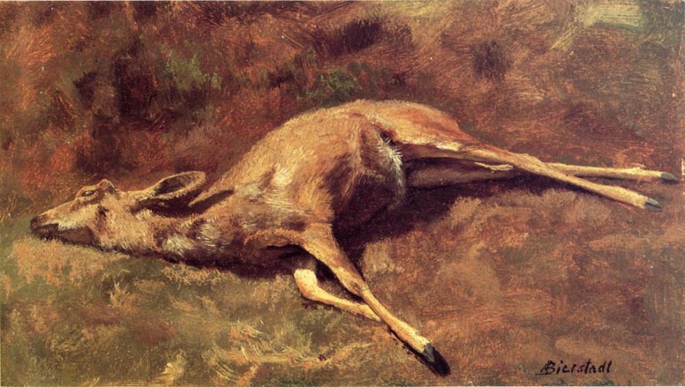 A Native of the Woods by Albert Bierstadt