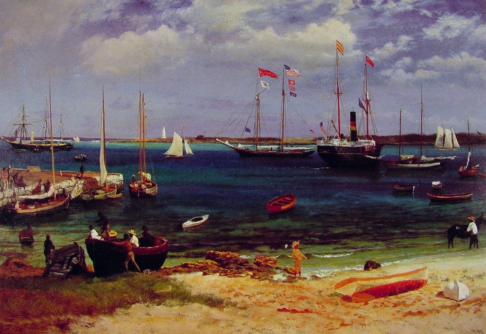 Nassau Harbor After by Albert Bierstadt