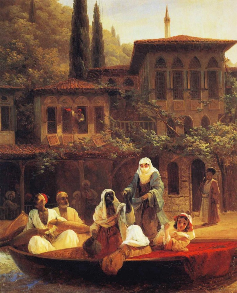 Boat Ride By Kumkapi In Constantinople by Ivan Konstantinovich Aivazovsky