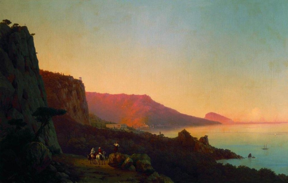 Evening In The Crimea, Yalta by Ivan Konstantinovich Aivazovsky