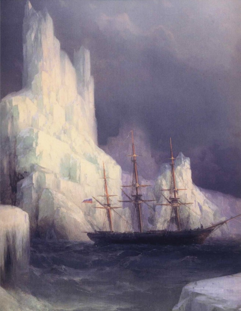Icebergs In The Atlantic by Ivan Konstantinovich Aivazovsky