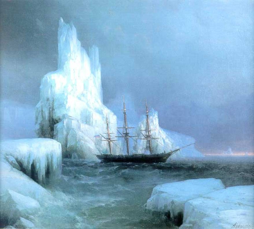 Icebergs by Ivan Konstantinovich Aivazovsky