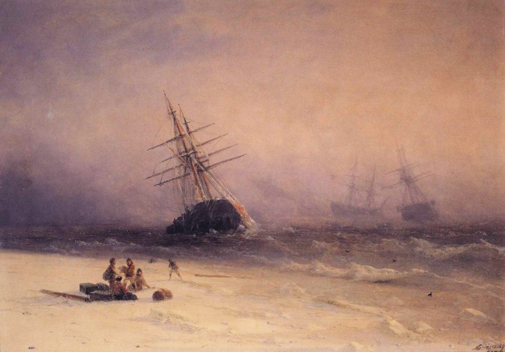 Shipwreck On The Black Sea by Ivan Konstantinovich Aivazovsky