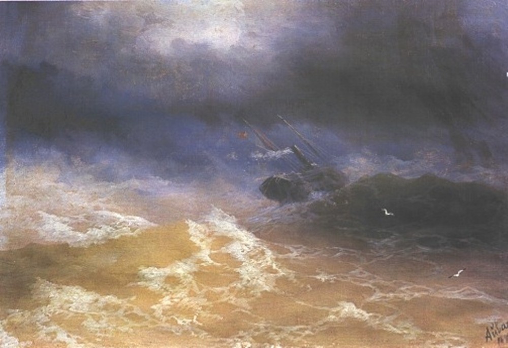 Storm On Sea by Ivan Konstantinovich Aivazovsky