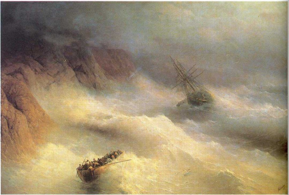 Tempest By Cape Aiya II by Ivan Konstantinovich Aivazovsky